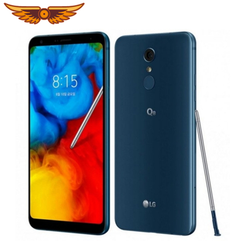 LG Q8 2022 Original débloqué 6.2 pouces octa-core 4GB RAM 64GB ROM 16MP caméra 1080p Snapdragon 450 empreinte digitale Android téléphone portable ► Photo 1/6