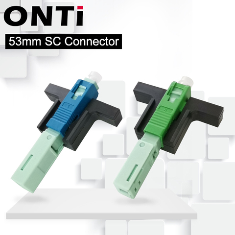 ONTi – connecteur optique monomode, 53MM, SC APC SM, outil FTTH, connecteur froid, connecteur rapide pour Fiber optique ► Photo 1/6