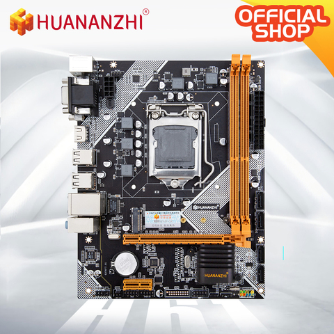 HUANANZHI H61 carte mère M-ATX pour Intel LGA 1155 prise en charge i3 i5 i7 DDR3 1333/1600MHz 16GB SATA M.2 USB2.0 VGA Compatible HDMI ► Photo 1/1