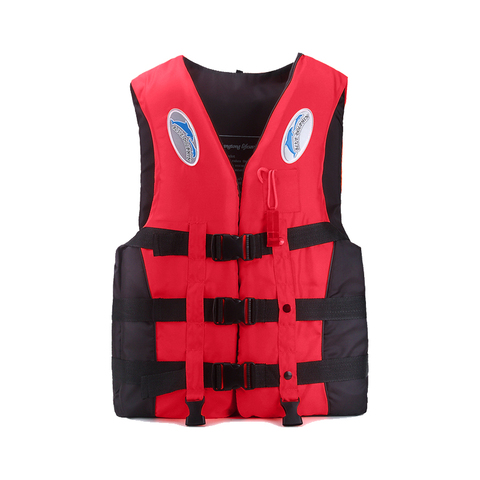 Gilet de sauvetage gilet de sauvetage enfants adultes vestes hommes femmes gilet kayka pêche S-XXXL Ski à la dérive sécurité avec sifflet prévention ► Photo 1/6