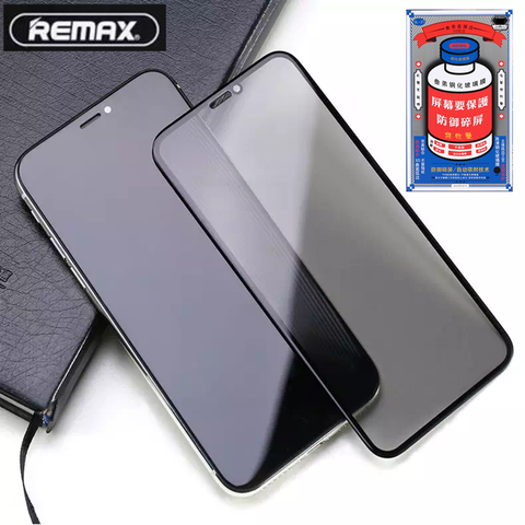 Remax – protecteur d'écran 3D pour iPhone, couverture complète incurvée, Anti-Explosion et anti-rayures, en verre trempé, pour modèles 12, X, Xs Max, 11, 11 pro ► Photo 1/6