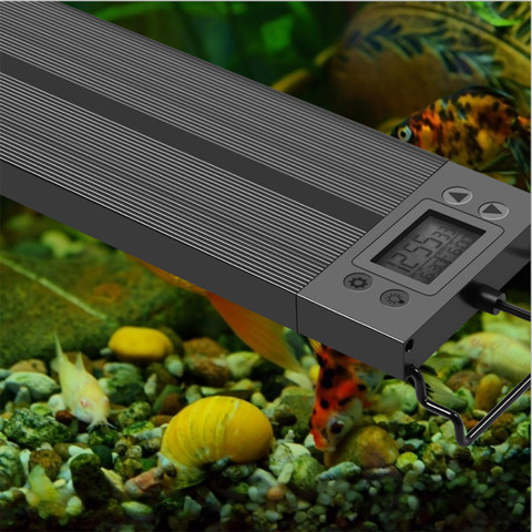 8 couleurs Auto On Off lumière LED d'aquarium luminaire à spectre complet pour réservoir d'eau douce planté construire dans la minuterie lever du soleil coucher du soleil ► Photo 1/6