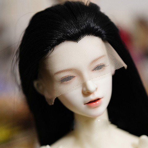 Nouveau Style 1/3 1/4 Bjd perruque haute température fil noir Bjd perruque SD pour BJD poupée perruque ► Photo 1/5