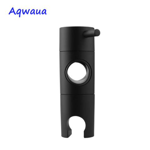 Aqwaua-support de pomme de douche à main noire, pour barre coulissante, Angle de hauteur réglable, support de pulvérisateur de 20-25mm, pièce de rechange de la douche ► Photo 1/6