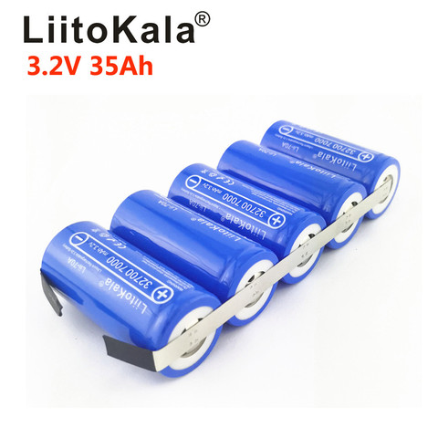 LiitoKala – batterie Lifepo4 Rechargeable, 3.2v, 14ah, 21ah, 28ah, 35ah, 25ah, 70a, décharge élevée, pour vélo électrique, véhicule de bricolage, 32700 ► Photo 1/5