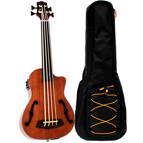 Instruments de basse Ukulele en acajou, 4 cordes avec EQ ► Photo 1/6