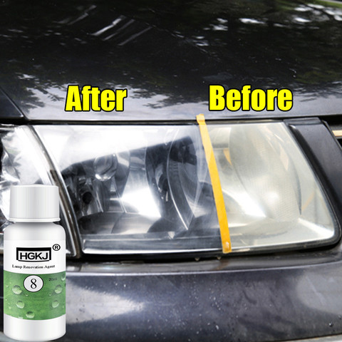 HGKJ 20ML Auto accessoires nettoyage voiture vitres nettoyant polissage réparation phare Agent blanc brillant phare réparation lampe ► Photo 1/6