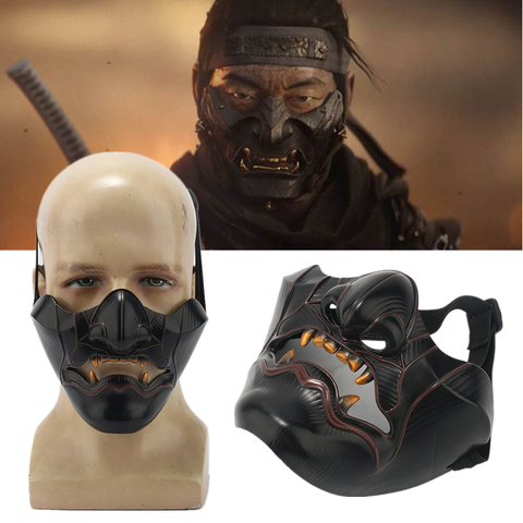 Masque de Cosplay Ghost of Tsushima Jin, accessoires en résine pour Halloween ► Photo 1/6