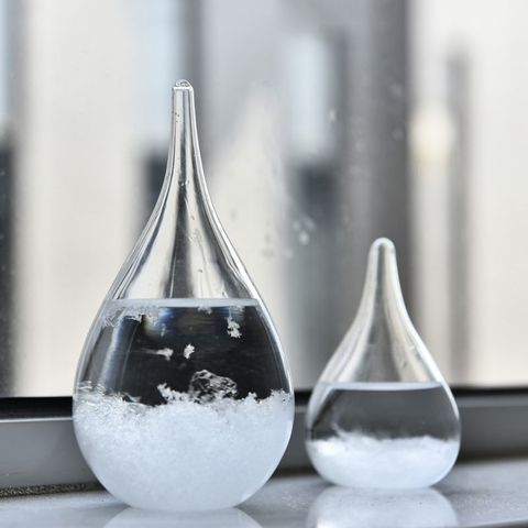 Bouteilles de prévision météo de Style européen, gouttes d'eau, cadeaux, artisanat de tempête en verre, décoration de table, Miniatures en verre ► Photo 1/6