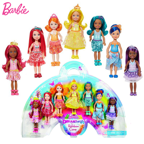 Mini poupée Barbie Dreamtopia arc-en-ciel pour filles, jouet Original à la mode pour anniversaire ► Photo 1/6