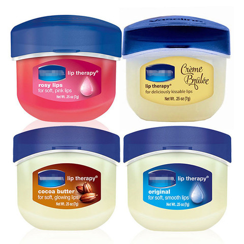 100% Pure Vaseline baume à lèvres gelée de pétrole crème hydratante naturelle Original beurre de cacao crème brûlée baume hydratant pour les lèvres ► Photo 1/6