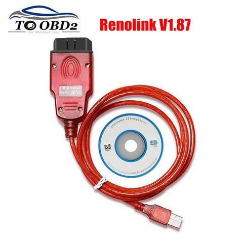 V1.87 Renolink 1.87 pour Renault ECU programmeur ECU-Airbag-clé UCH tableau de bord correspondant codage eeprom et flash lecture et écriture ► Photo 1/6