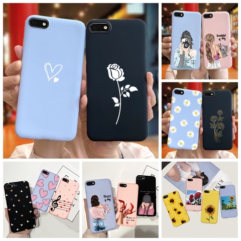 Coque arrière en Silicone souple pour Huawei Honor 7A, 5.45 pouces, motif marguerite, tournesol, DUA-L22 bonbons ► Photo 1/6