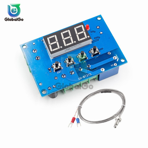 Thermostat numérique haute température type XH-W1315 K, sortie relais unidirectionnelle, régulateur de température de-30 à 999 degrés ► Photo 1/4