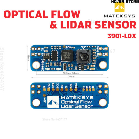 Matek – capteur Lidar et flux optique, Module 3901 PMW3901, Support INAV (2.2.x ou plus récent) 36x12mm 2g pour Drone RC FPV Racing ► Photo 1/5