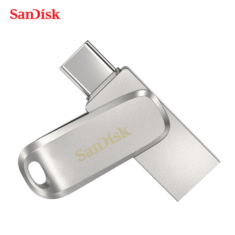 SanDisk-lecteur Flash Ultra Luxe sddc4, USB 3.1, 512 go, double clé USB Type C, 256 go, 64 go, 32 go, 128 go, métal Type A OTG ► Photo 1/6