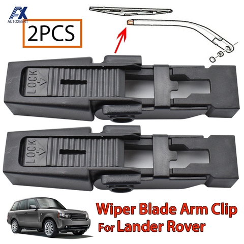 2X bras d'essuie-glace avant Lame clip de fixation Set pour Land Rover Discovery II L318 Range Rover L322 OE # 61618231740 remplacement de voitures ► Photo 1/6