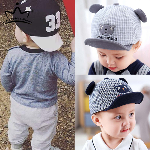 Casquette de bébé garçon brodé numéro | Casquette de Baseball, casquette d'été, chapeau de soleil en coton pour enfants, automne ► Photo 1/6