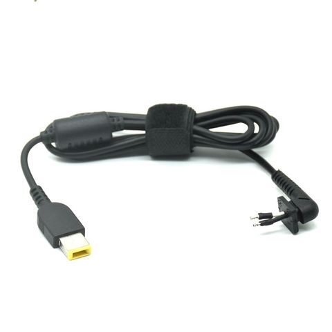 Câble d'alimentation pour ordinateur portable, cordon de connecteur à pointe cc, pour Lenovo Thinkpad, connecteur carré pour le Yoga, chargeur, adaptateur d'ordinateur portable, câble DC ► Photo 1/4