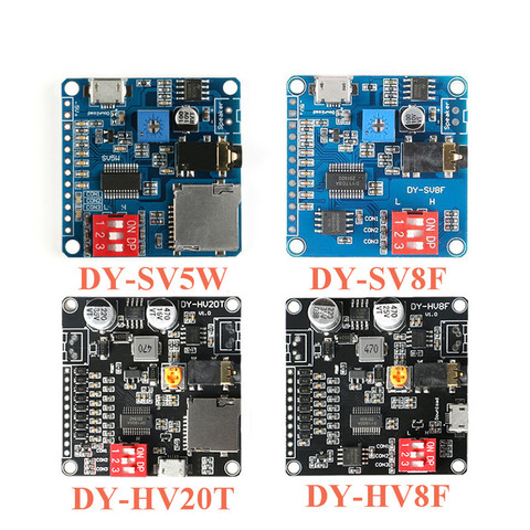 Module de lecture vocale MP3, lecteur de musique UART i/o, carte amplificateur de déclencheur, pour Arduino ► Photo 1/6