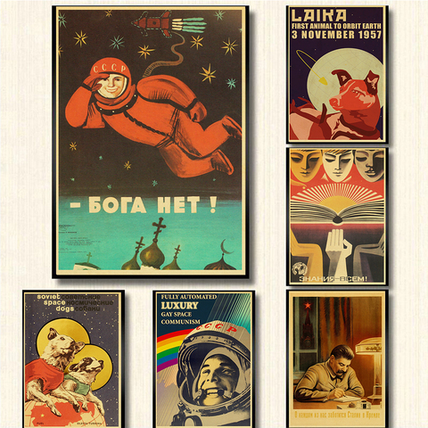 Affiche Vintage staline urss CCCP, imprimés et affiches de bonne qualité, affiches d'art mural rétro pour chambre, Bar et décoration de la maison ► Photo 1/6