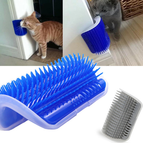 Brosse auto-toilettage pour chats | Fournitures de toilettage d'animaux, peigne d'épilation des cheveux pour chiens chats, perte de cheveux, parage chat, dispositif de Massage avec chat ► Photo 1/6