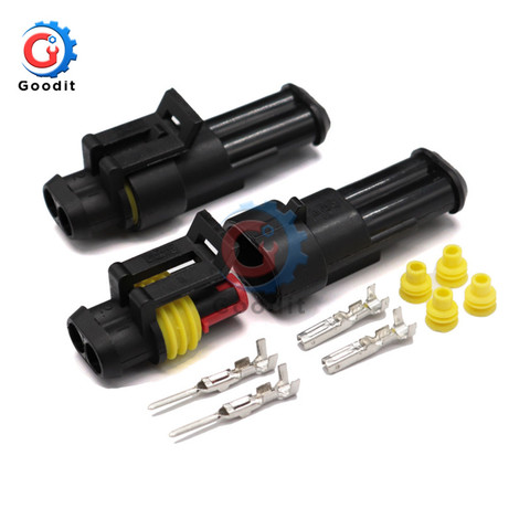 1/2/3/4/5/6 pins Way AMP Super seal Waterproof Electrical Wire Connector Plug for car waterproof connector ► Photo 1/6