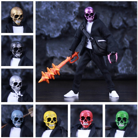 Figurine de la société Rumble, rose, doré, rouge, tête de mort, Club de Chaos, 6 pouces, squelette ML legend ONE:12, 1:12, 1/12 jouets ► Photo 1/6