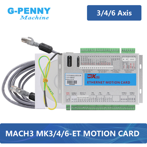 Carte de commande de mouvement XHC Ethernet 3/4/6 axes MACH3 CNC, contrôleur de fréquence 2000KHZ, pour moteur pas à pas/servomoteur ► Photo 1/6