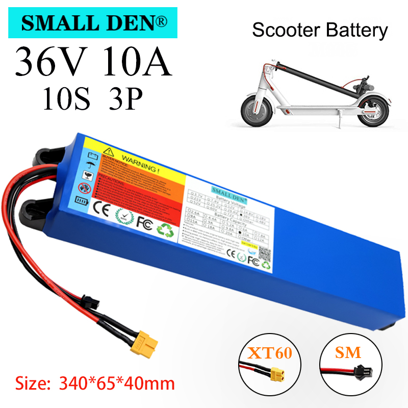 36v 10ah 10s3p 36v batterie 600w 42v 18650 batterie pour Xiaomi M365 Pro  vélo électrique scooter intégré 20a bms