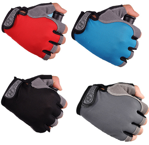 Gants de vélo antidérapants, respirants, demi-doigt, pour le sport, accessoires pour hommes et femmes ► Photo 1/6
