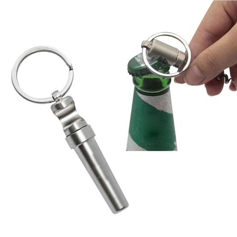 Multifonctionnel en alliage de Zinc 3 en 1 décapsuleur porte-clés en plein air Portable Mini vin bière ouvre-boîte porte-clés bijoux ► Photo 1/6