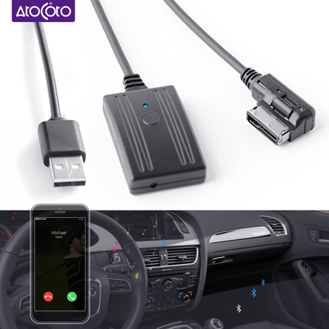 Kit de voiture avec Bluetooth 5.0, adaptateur USB pour Audi A4 A5 A6 Q5 Q7 MMI, 2G, 3G, Interface multimédia, entrée micro, mains libres ► Photo 1/6