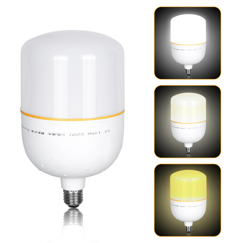 Ampoules LED haute luminosité, 2 couleurs, température, 135 watts, E27, pour Studio Photo et vidéo ► Photo 1/6