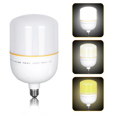 Ampoules LED haute luminosité, 2 couleurs, température, 135 watts, E27, pour Studio Photo et vidéo ► Photo 1/6