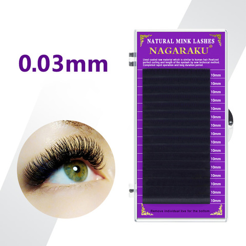 NAGARAKU cils pour extensions Faux vison cils individuels pour professionnels extension de cils de vison doux ► Photo 1/6