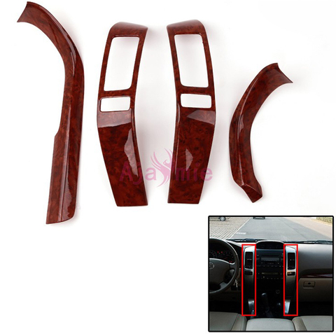 Panneau de protection pour Toyota Land Cruiser 120 Prado FJ120 2003 – 2009, garniture de moulage de couleur intérieure en bois, accessoires automobiles ► Photo 1/6