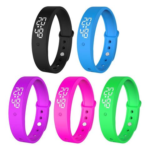 V9 moniteur de température corporelle thermomètres Bracelet intelligent alarme de Vibration montre Smartband Fitness Bluetooth étanche bande intelligente ► Photo 1/6