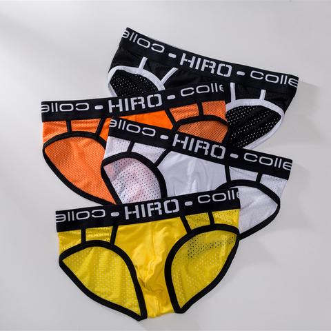 ORLVS Homme slips sous-vêtements hommes Sexy Jockstrap pochette Cuecas Homme coton culottes tongs maille caleçon Gay Slip Homme Srting ► Photo 1/6