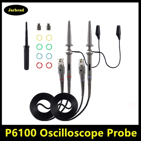 Sonde d'oscilloscope P6100 DC-100MHz MHz, haute qualité, Clip de portée 100 ► Photo 1/6