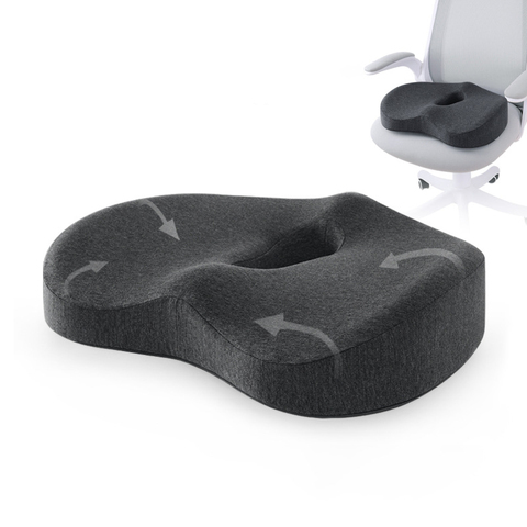 Coussin de siège en mousse à mémoire de forme oreiller orthopédique Coccyx coussin de siège de voiture coussin de chaise de bureau masseur de hanches oreiller à rebond lent ► Photo 1/6