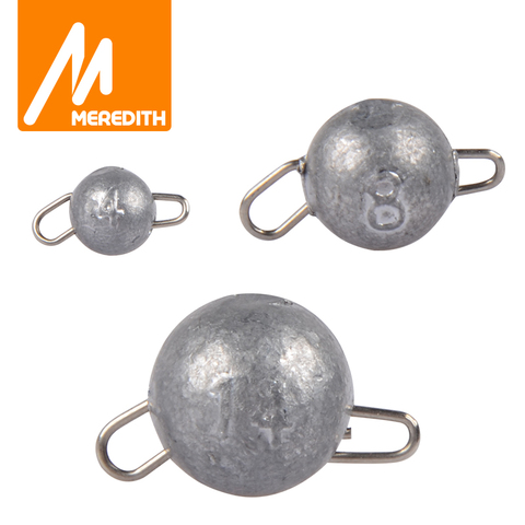 MEREDITH 10 Pcs/lot pêche Cheburashka plomb plombs accessoires de pêche tête de gabarit plomb balle poids doux leurre Texas groupe 2g-18g ► Photo 1/5