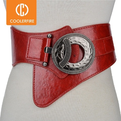 Ceinture élastique pour femmes, taille large, extensible, tendance, tendance, toile cummerbund, LB029 ► Photo 1/6