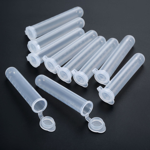 Aiguilles à coudre en plastique transparent, conteneur de Tube, Kit d'aiguilles à coudre, perles bouton paillettes, porte-bouteille de rangement 8cm * 15mm 10 pièces ► Photo 1/6