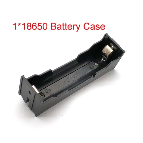 Boîte de batterie en plastique bricolage support de batterie boîtier de rangement pour 1 seul 18650 3.7V 