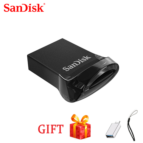 SanDisk-clé Flash USB CZ430, mini clé USB 100%, 32 go, 3.1 go, 16 go, 64 go, USB 130, jusqu'à 3.0 mo/s, clé USB 128, 256 go ► Photo 1/6