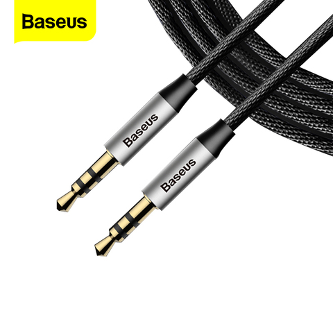 Baseus AUX câble Jack 3.5mm câble Audio 3.5mm Jack câble Audio adaptateur pour voiture casque haut-parleur ordinateur portable fil Aux cordon ► Photo 1/6