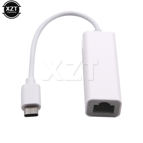 Adaptateur Ethernet USB type-c vers RJ45 Lan, 10/100 mb/s, pour MacBook Pro et Samsung Galaxy S9/S8/Note 9 ► Photo 1/4