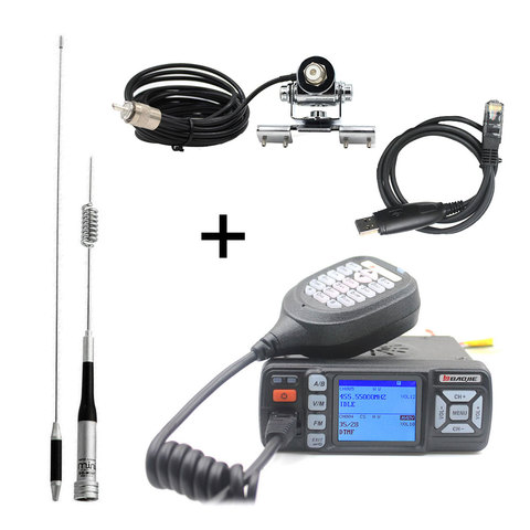 Mise à niveau du talkie-walkie BJ-218 Baojie BJ-318 Mini Radio Mobile VHF double bande UHF 20/25W 10 km autoradio 10 KM Radio bidirectionnelle ► Photo 1/6