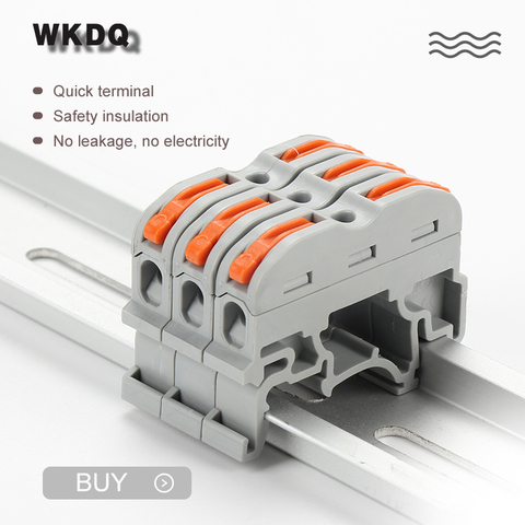 10pcs Connecteurs Électriques De Fil Type Rail Din Rapide